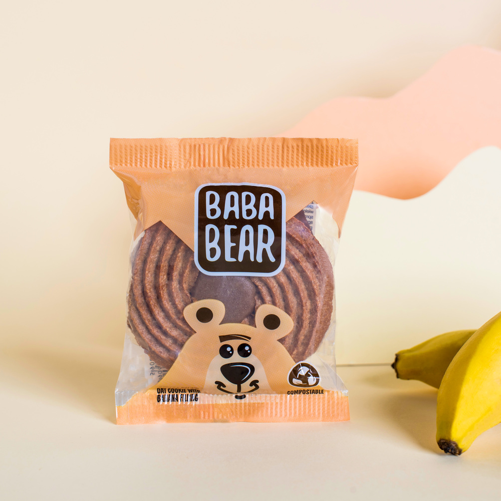 Baba Cookies Baba Bear - Oat cookie with fruity filling 50g | Torg
