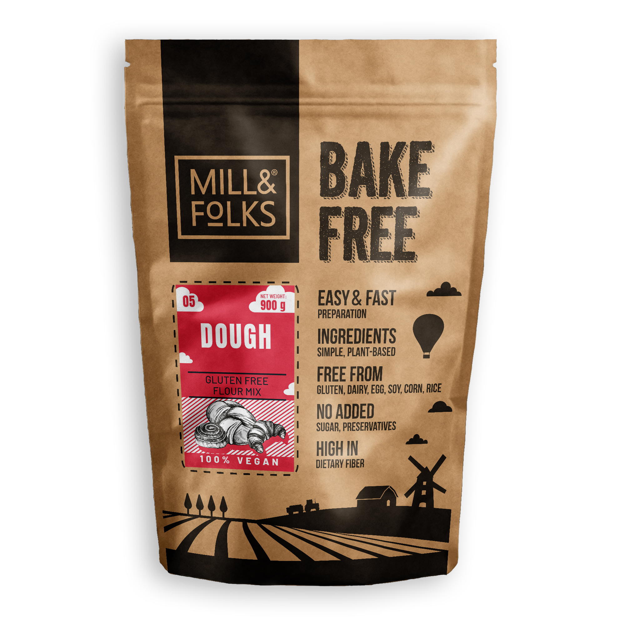 BAKE-FREE DOUGH FLOUR MIXTURE 900G | Torg