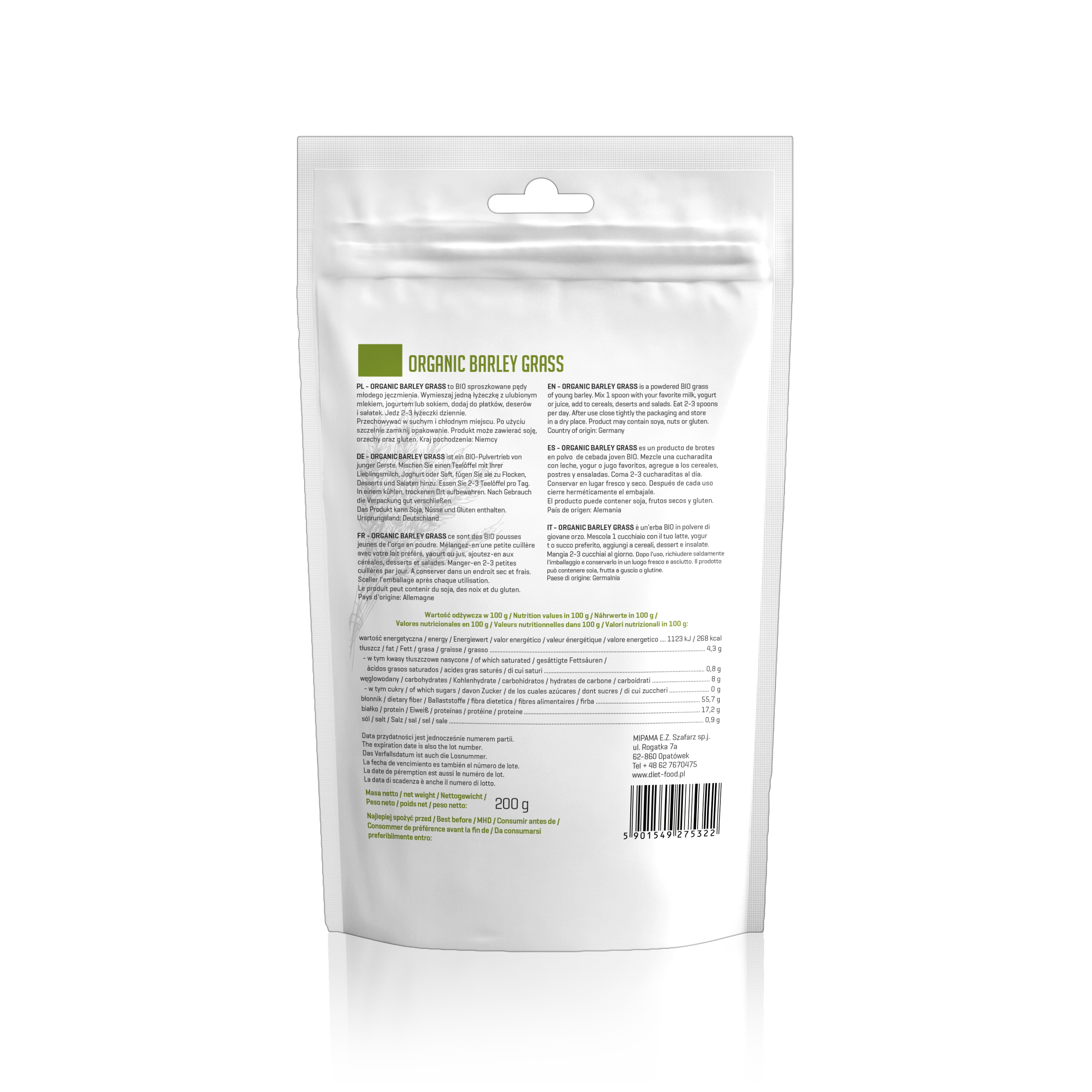 Bio barleygrass powder