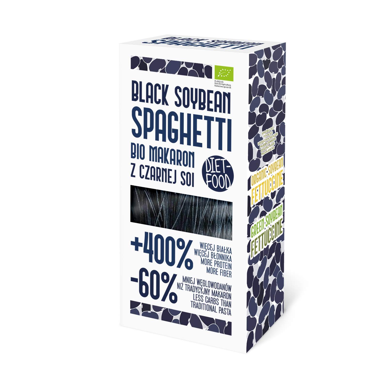 Bio black soybean Spaghetti