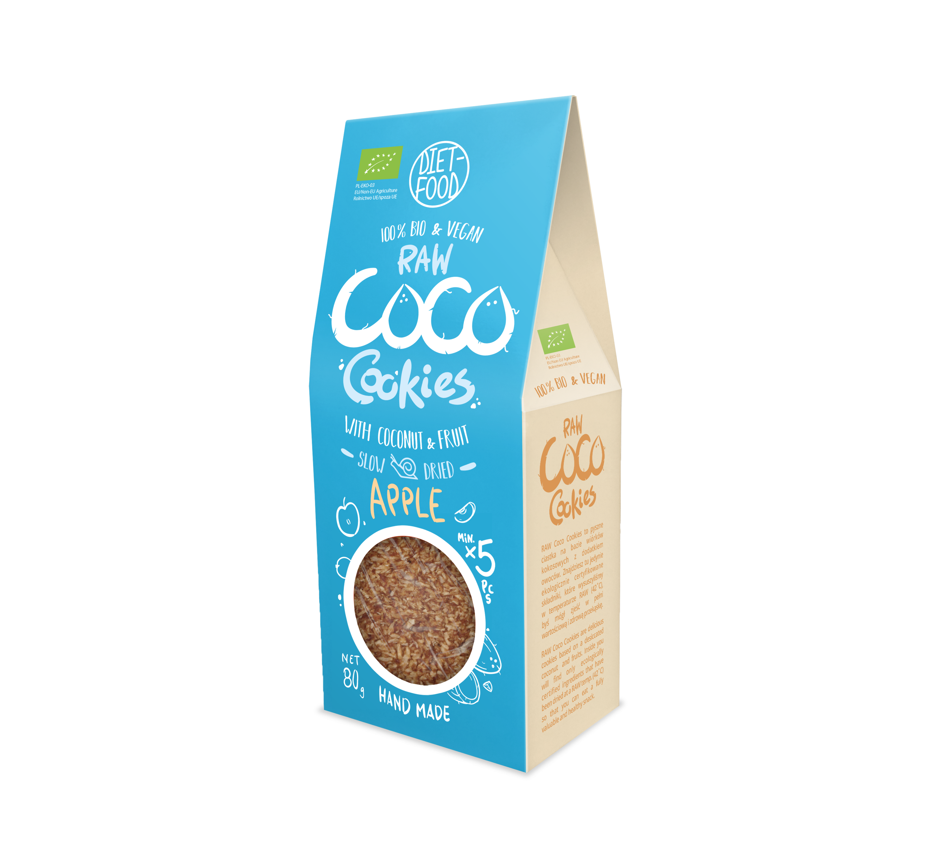 Bio coco cookies with apple