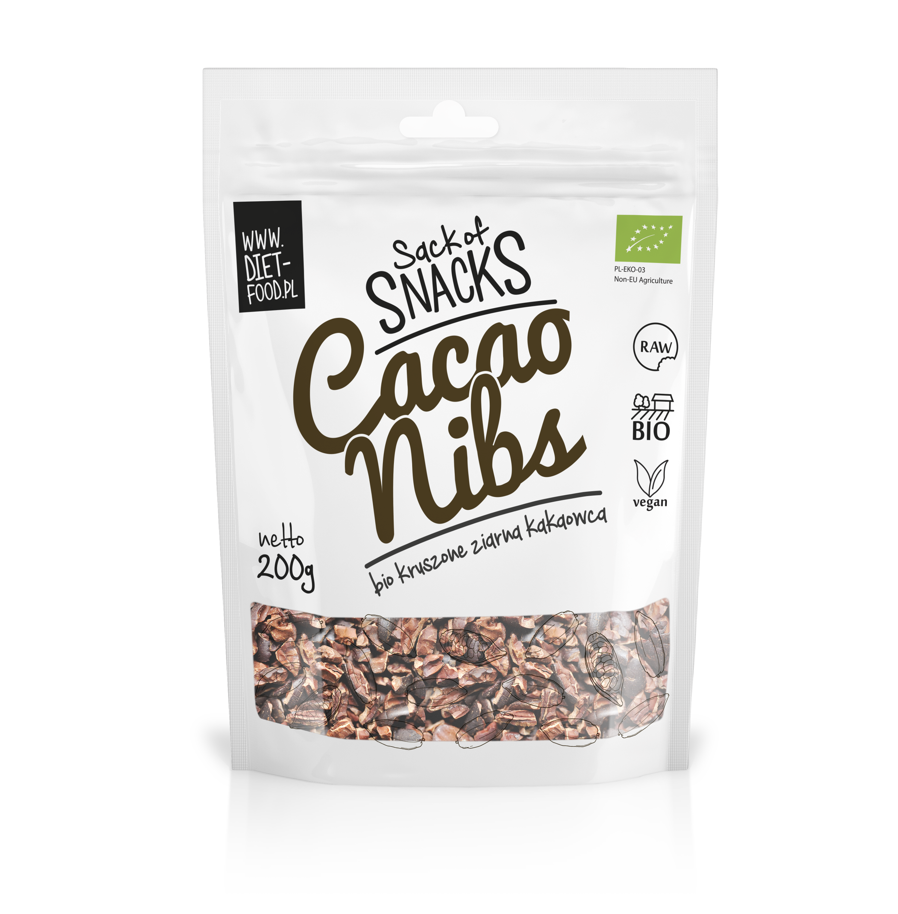 Bio cocoa nibs - RAW