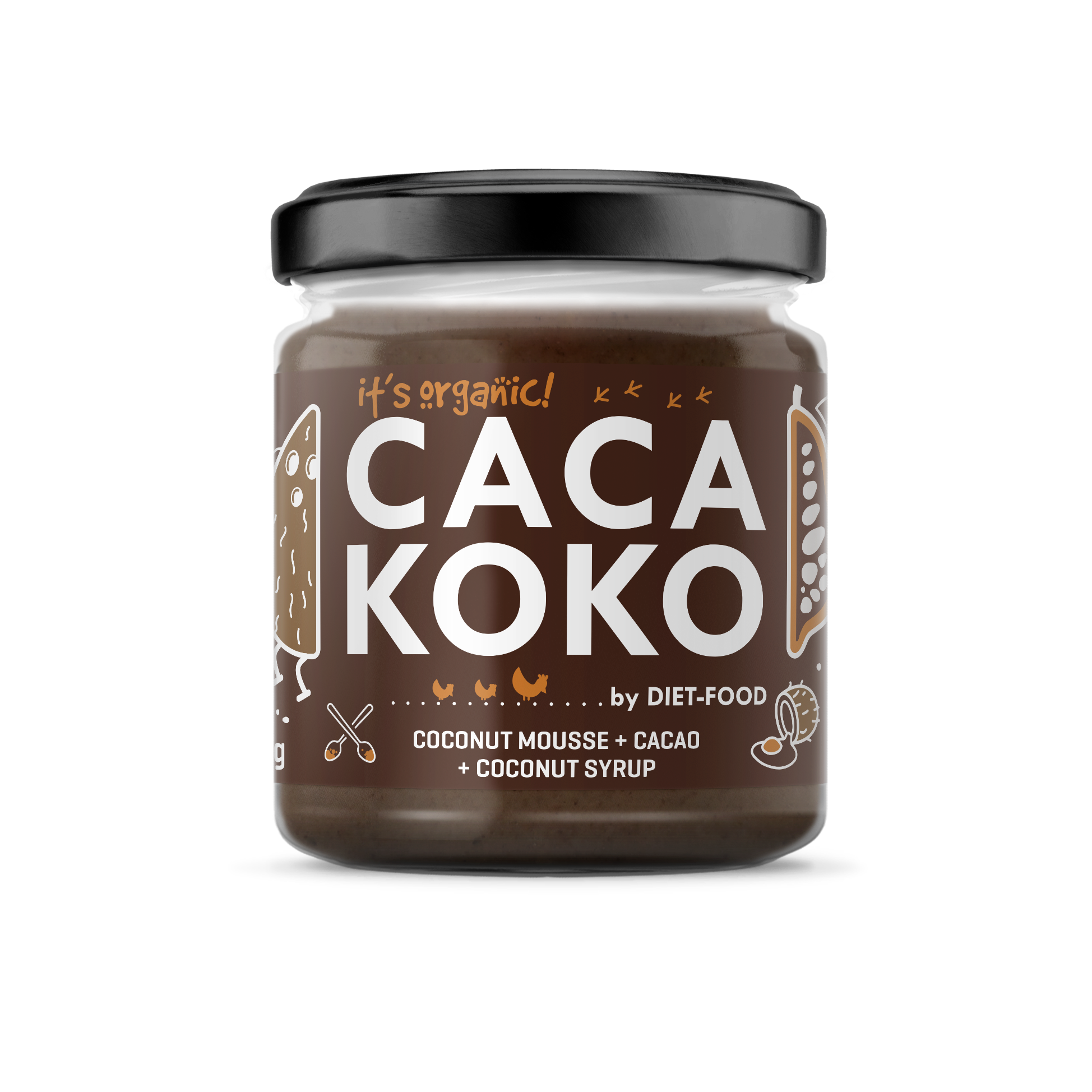 Bio coconut cream with cacao CACAKOKO