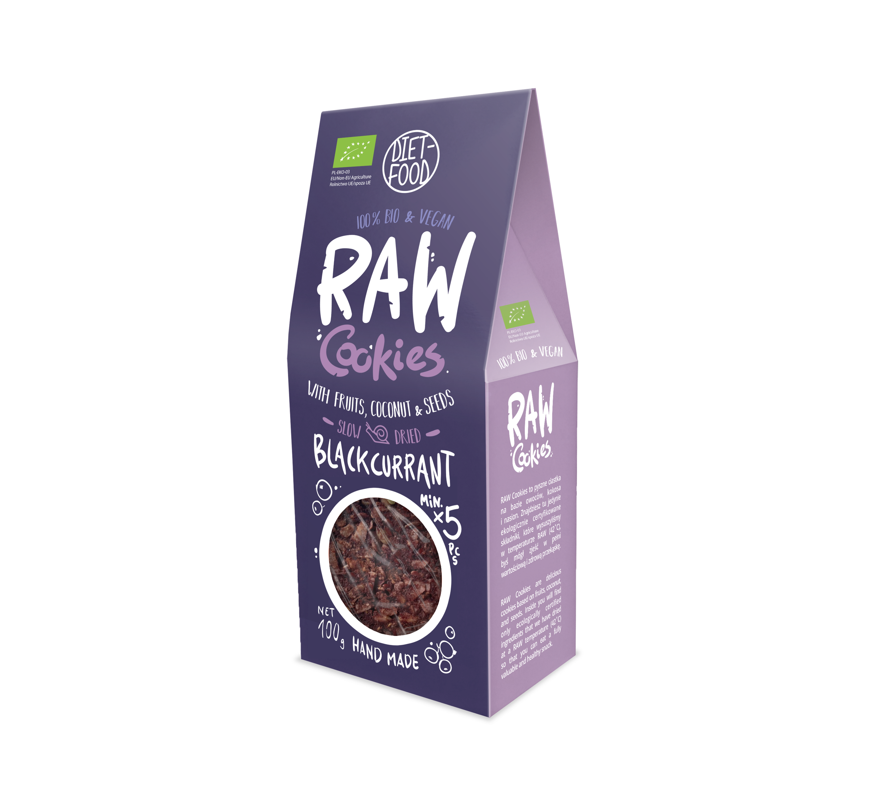 Bio cookies with black currant