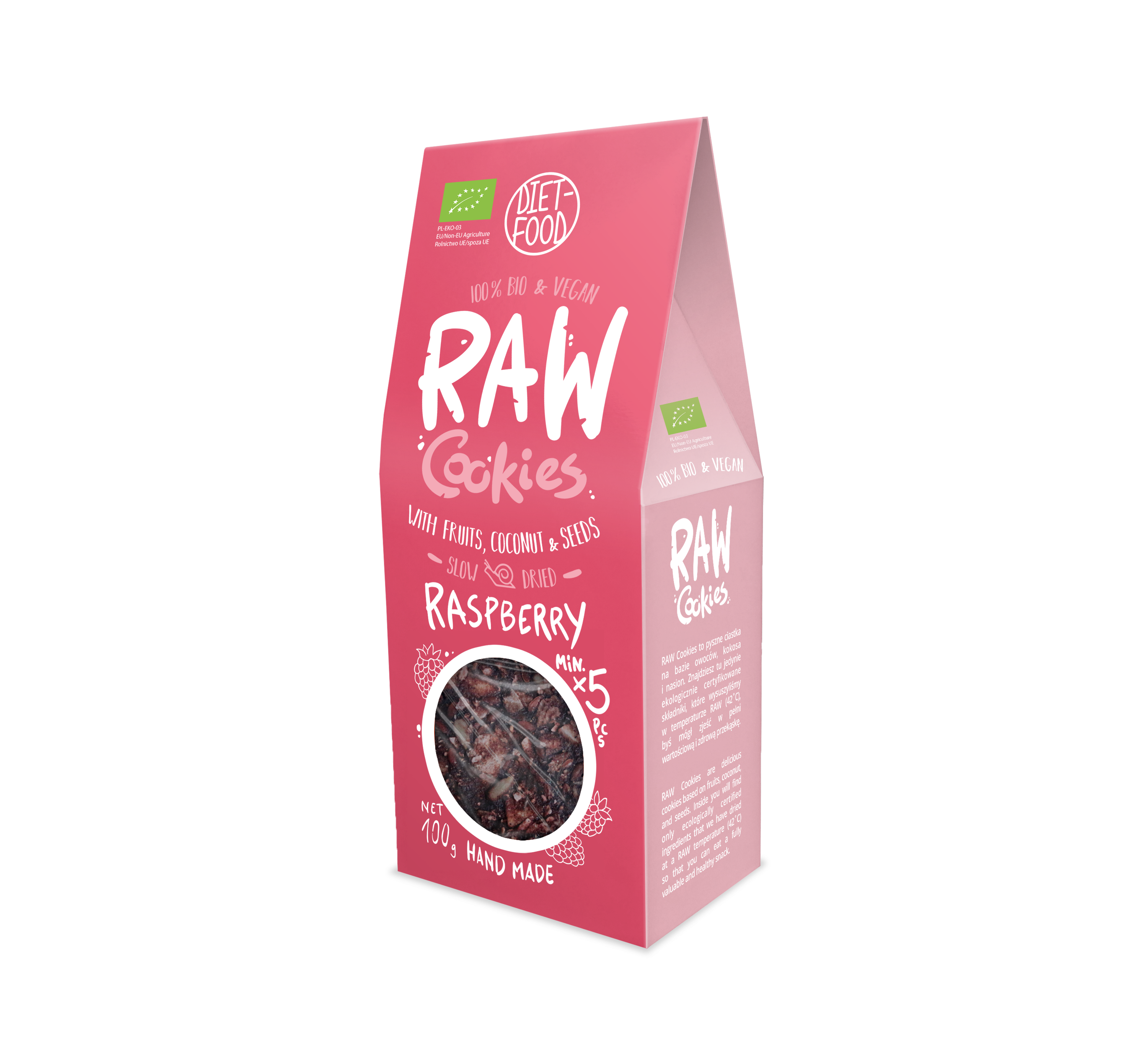 Bio cookies with raspberry