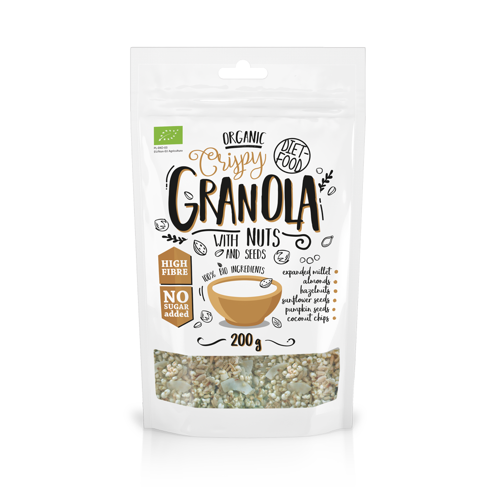 Bio granola with nuts