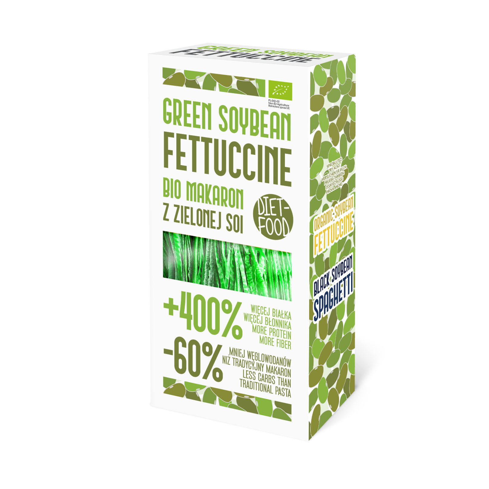 Bio green soybean Fettuccine