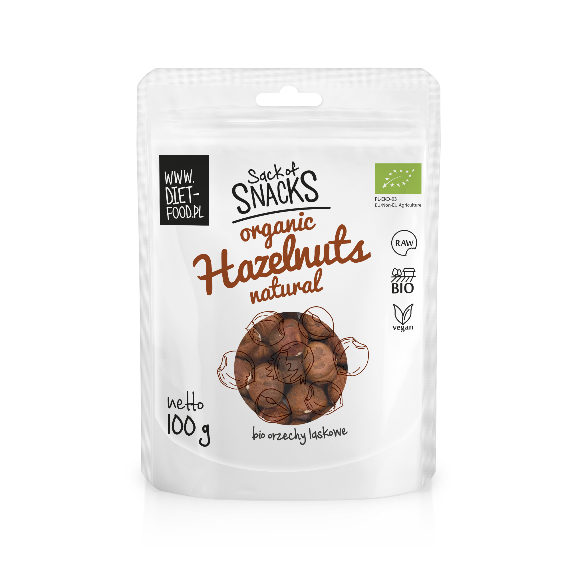 Bio hazelnuts - whole