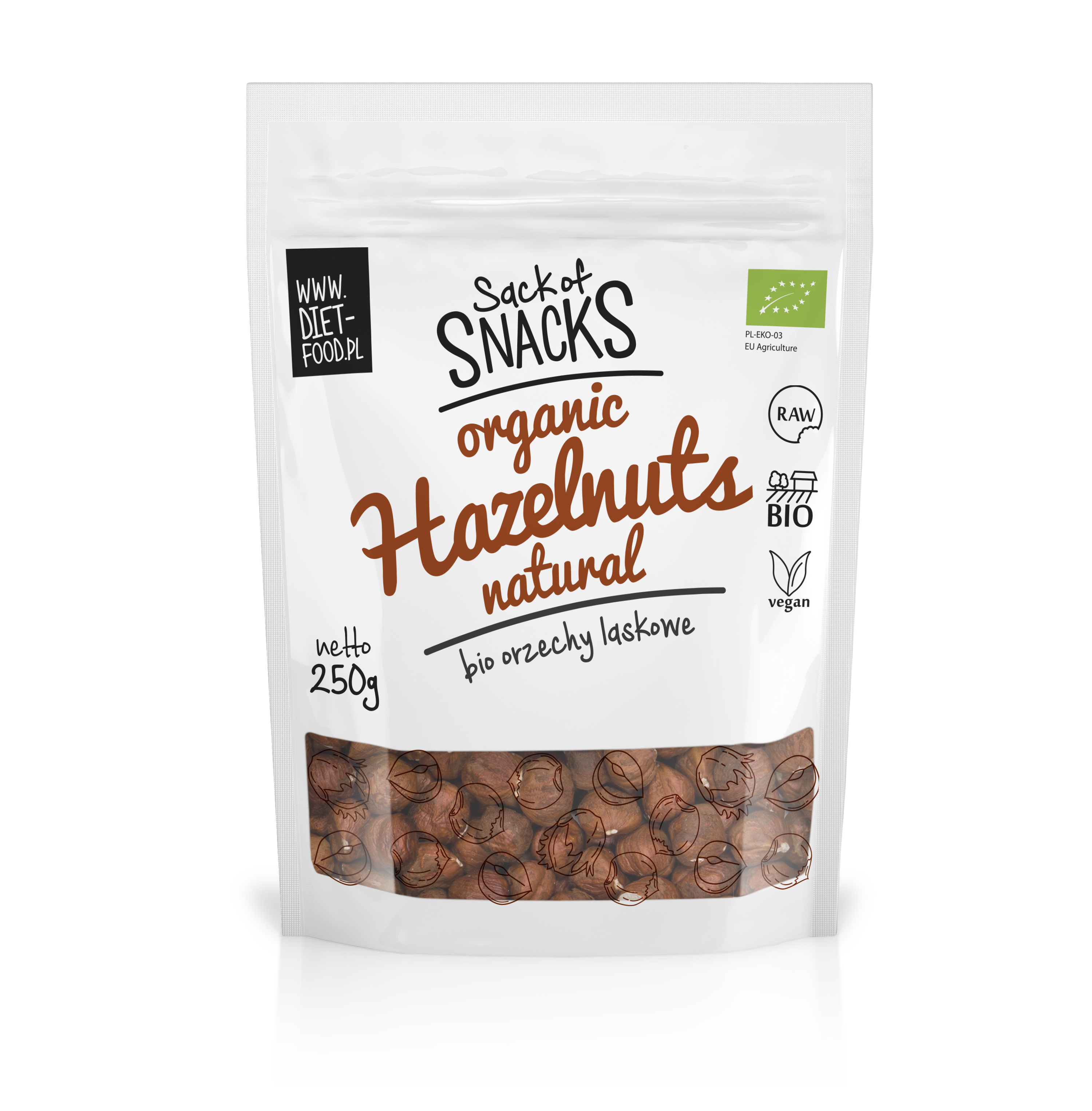 Bio hazelnuts - whole