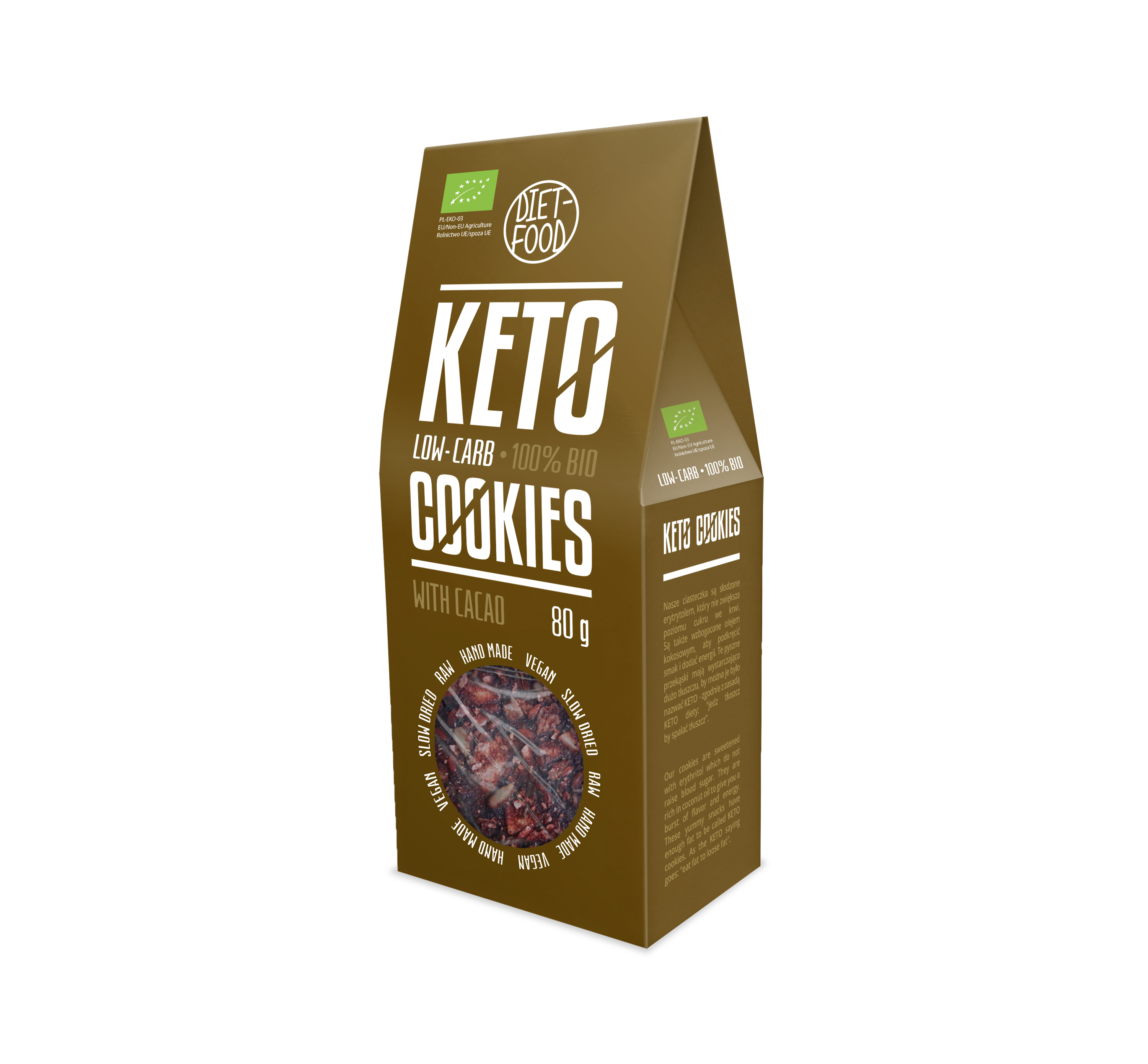 Bio keto cookies with cocoa