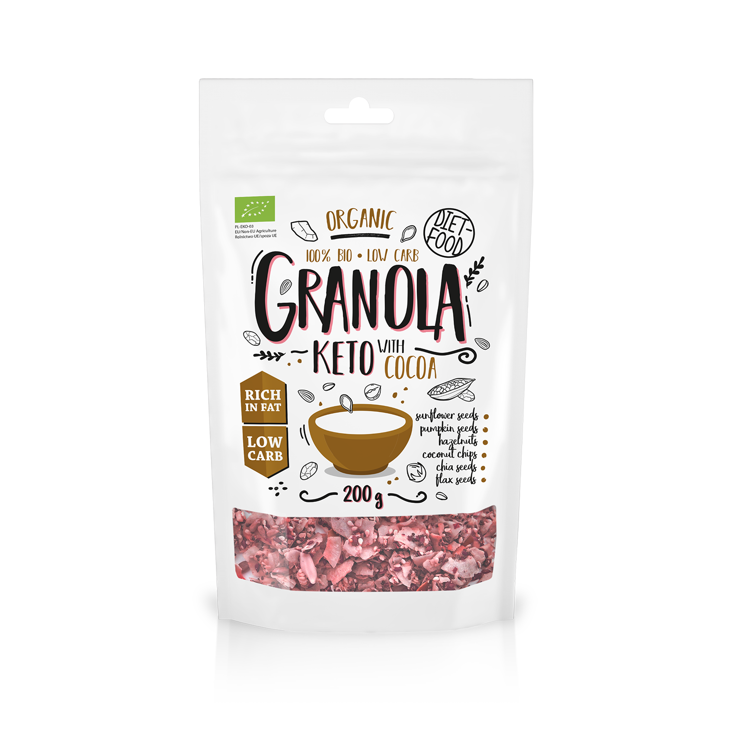 Bio keto granola cacao