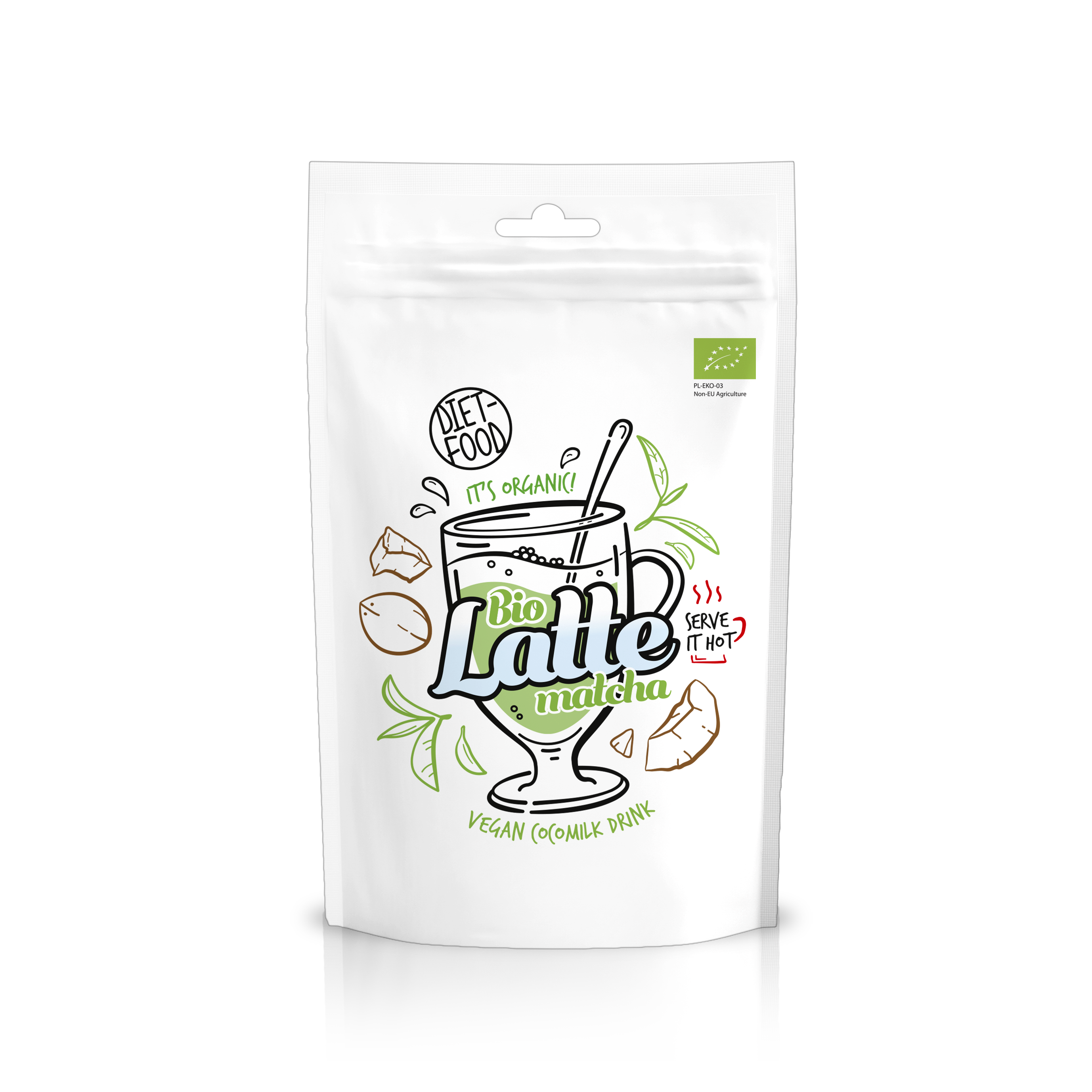 Bio latte matcha