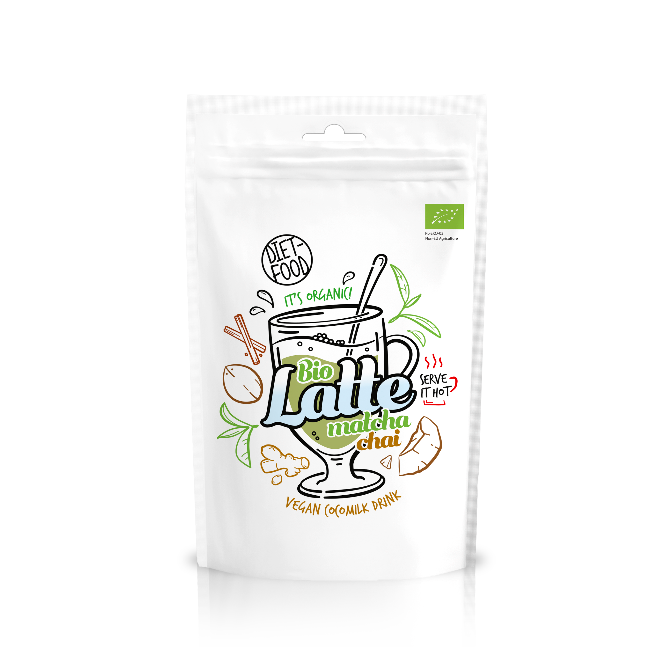 Bio matcha latte chai