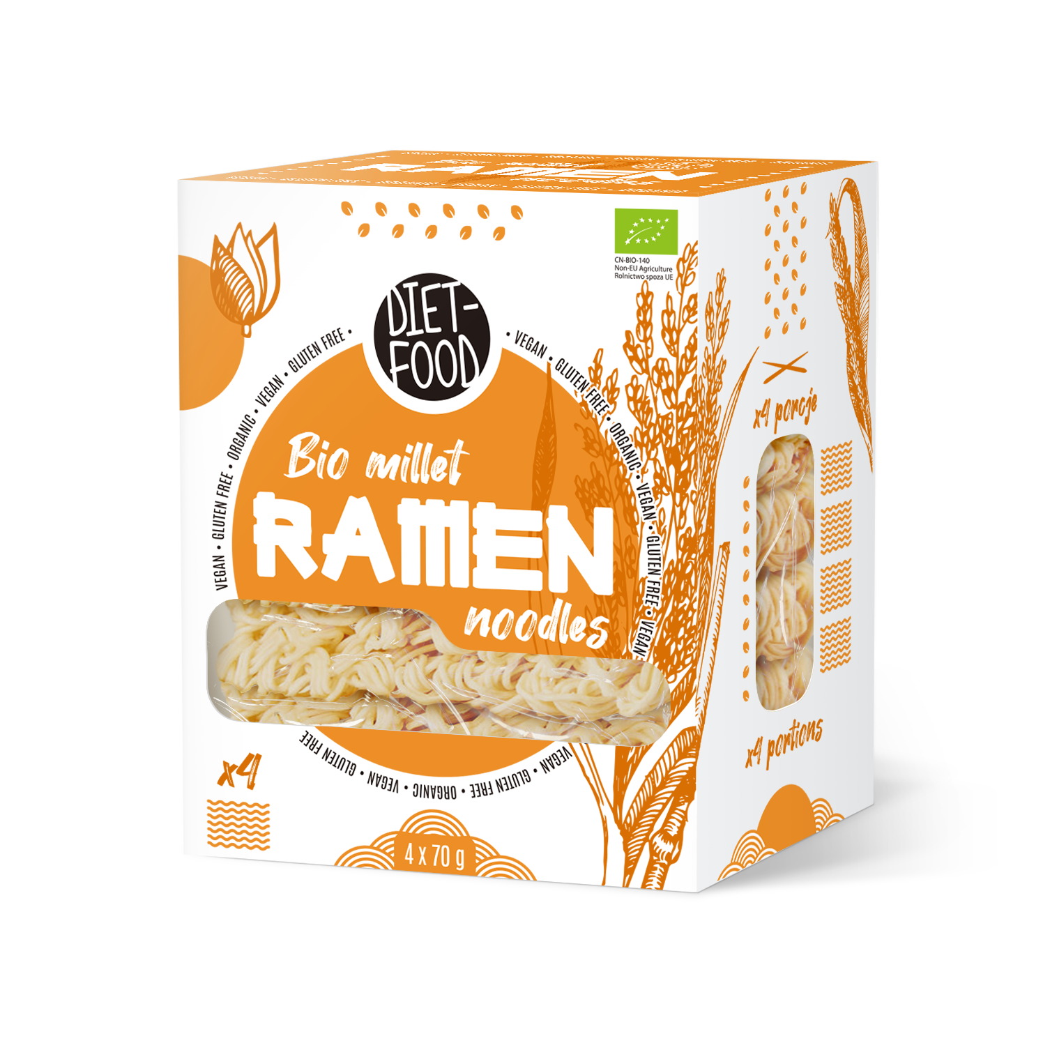 Bio millet noodles 100% - ramen