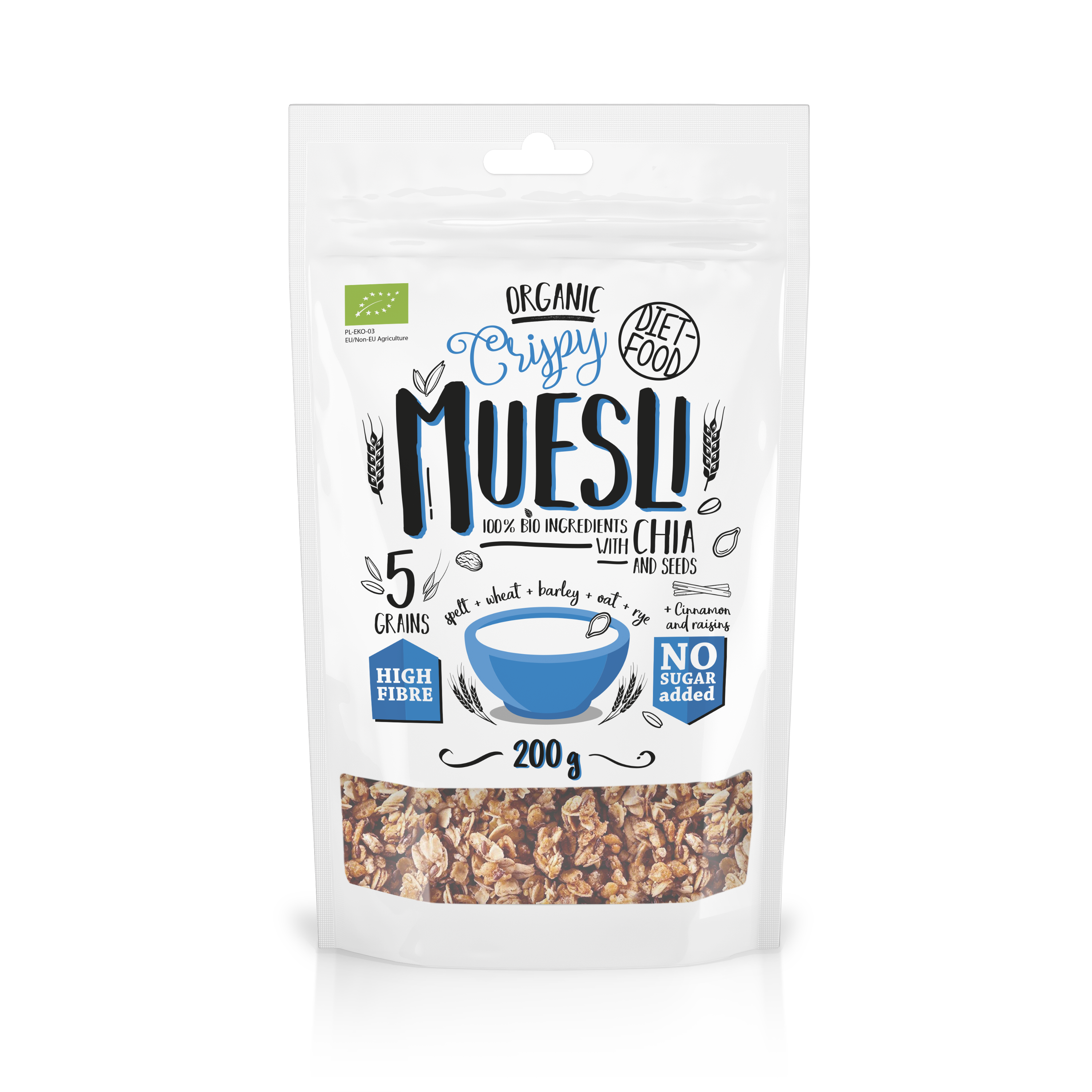 Bio muesli crunchy with chia
