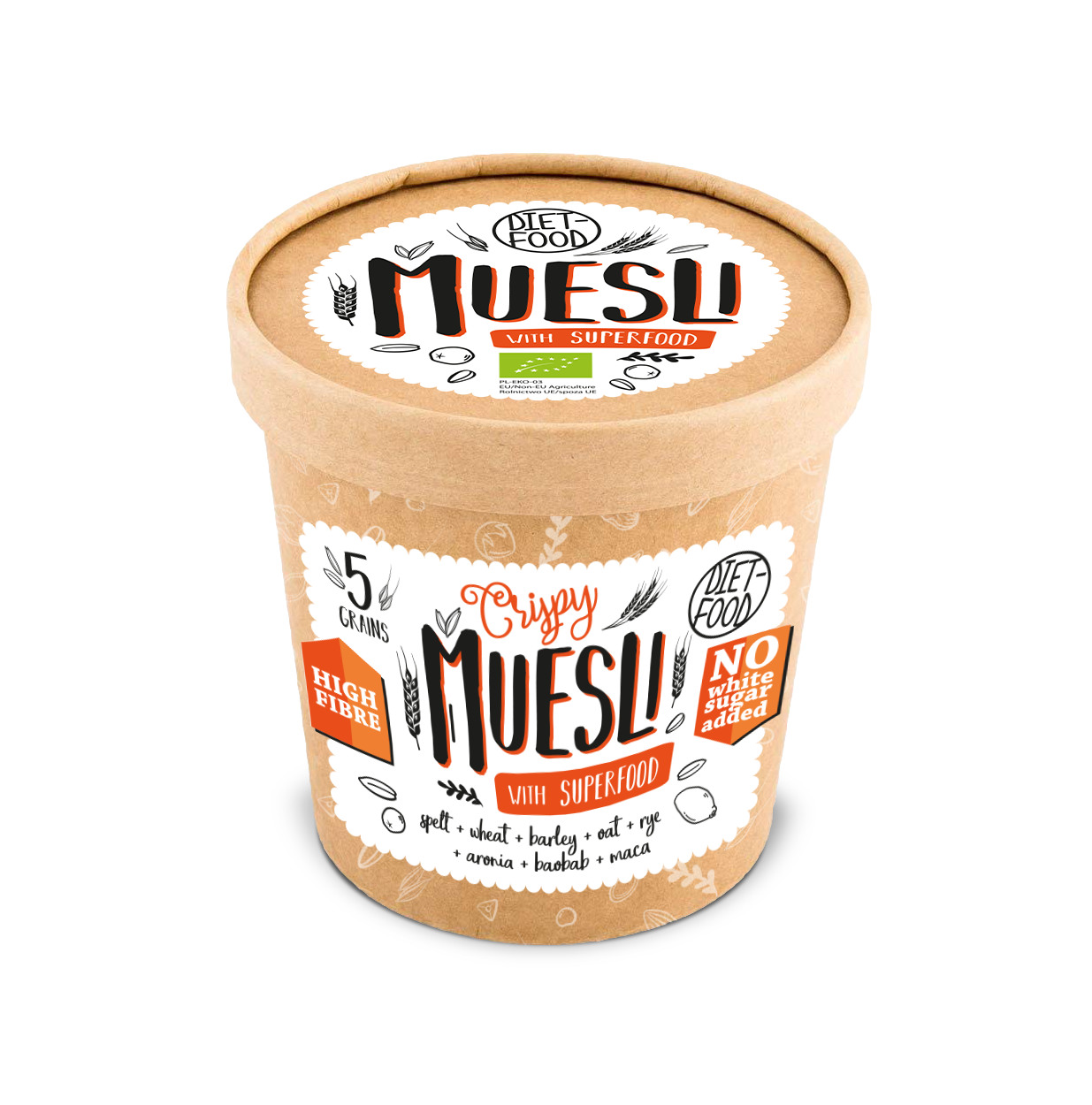 Bio muesli superfood - cup kraft