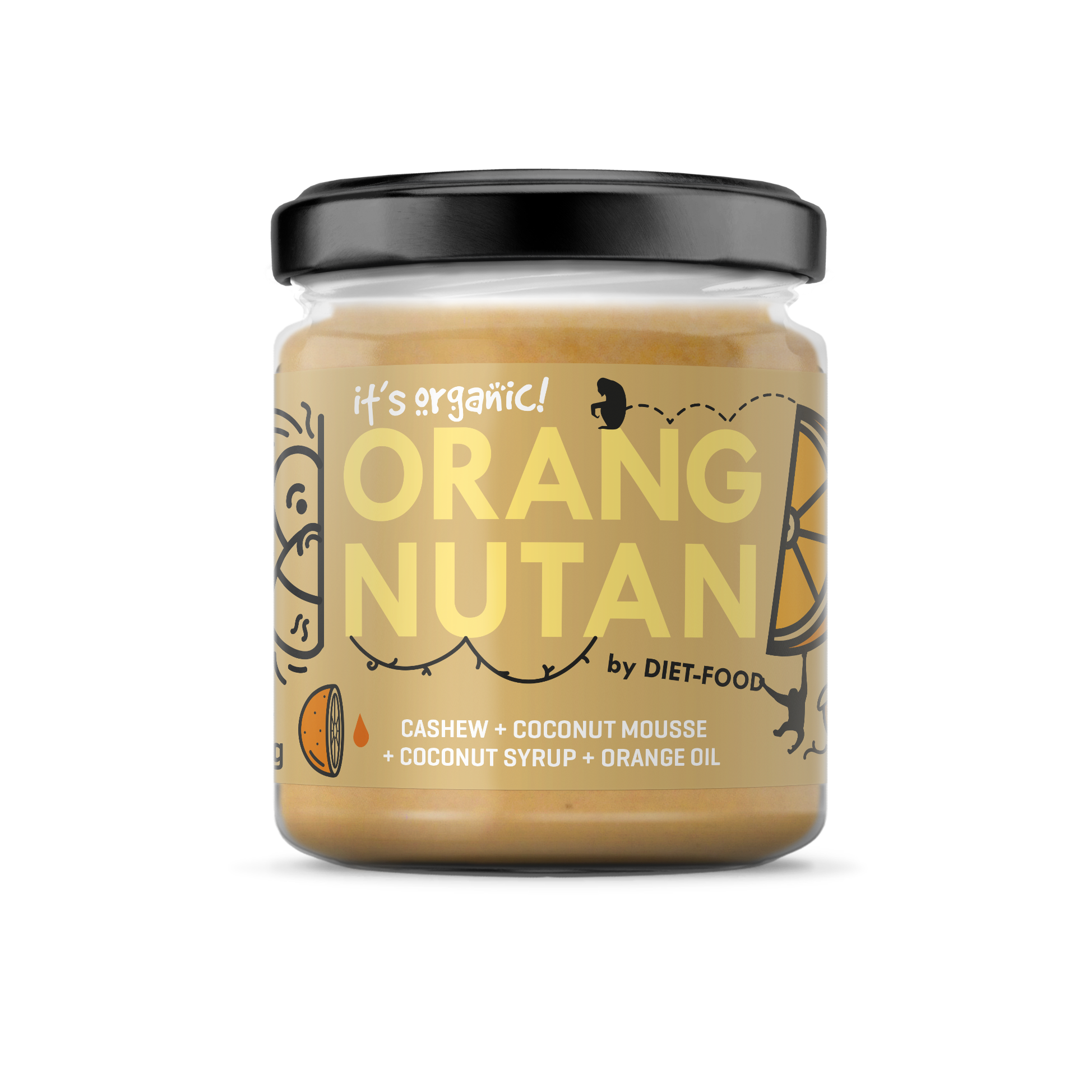 Bio nut cream with orange ORANGNUTAN