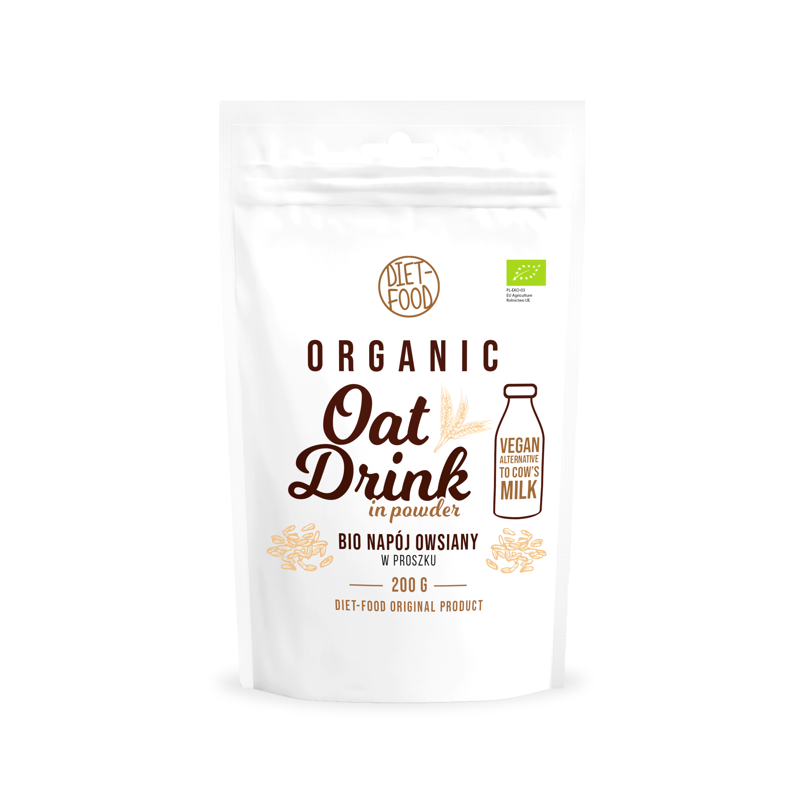Bio oat drink in powder
