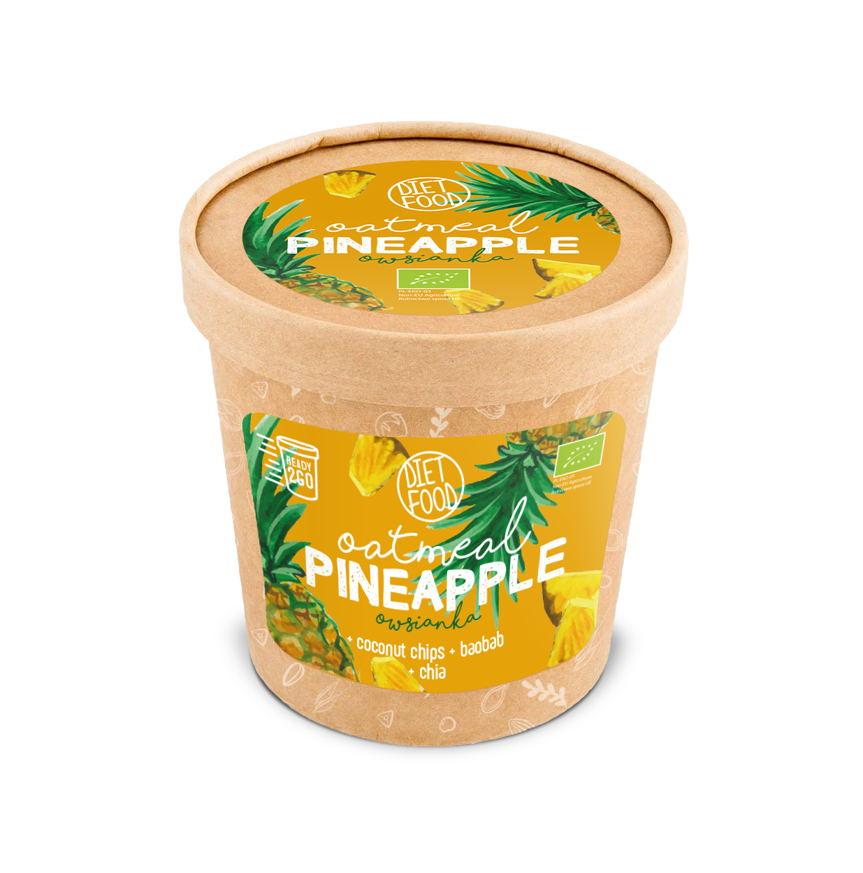 Bio oatmeal pineapple - cup kraft