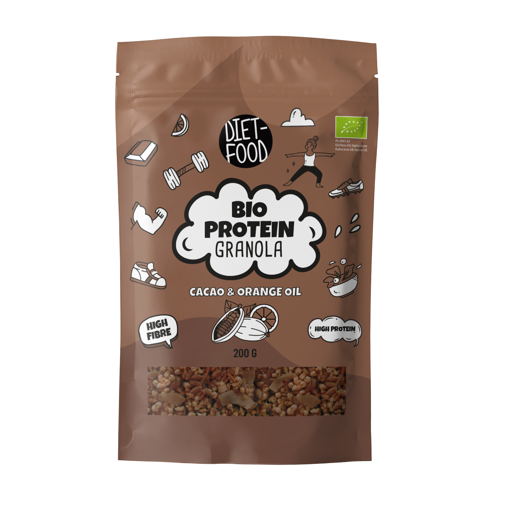 Bio Protein Granola Cacao + Orange Oil
