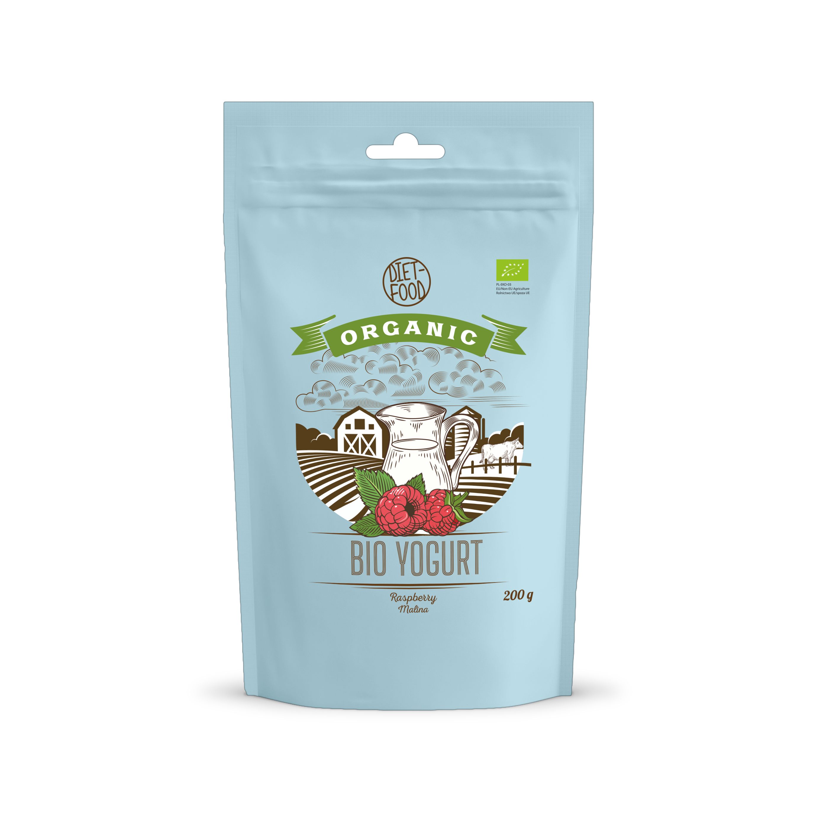 Bio raspberry yoghurt - instant