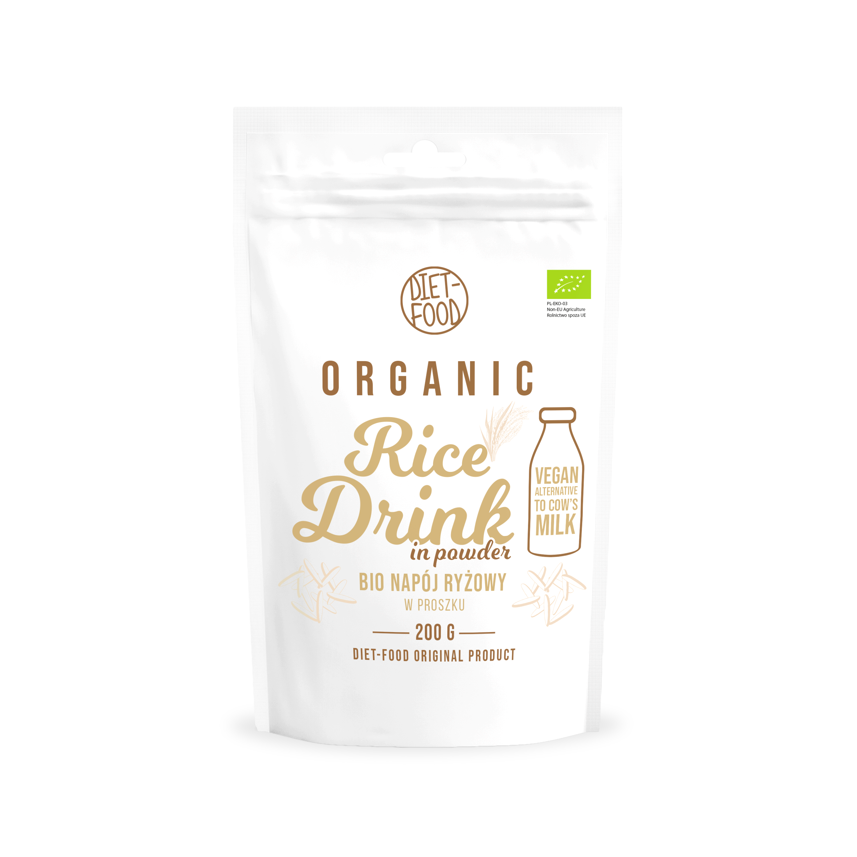 Bio rice drink in powder