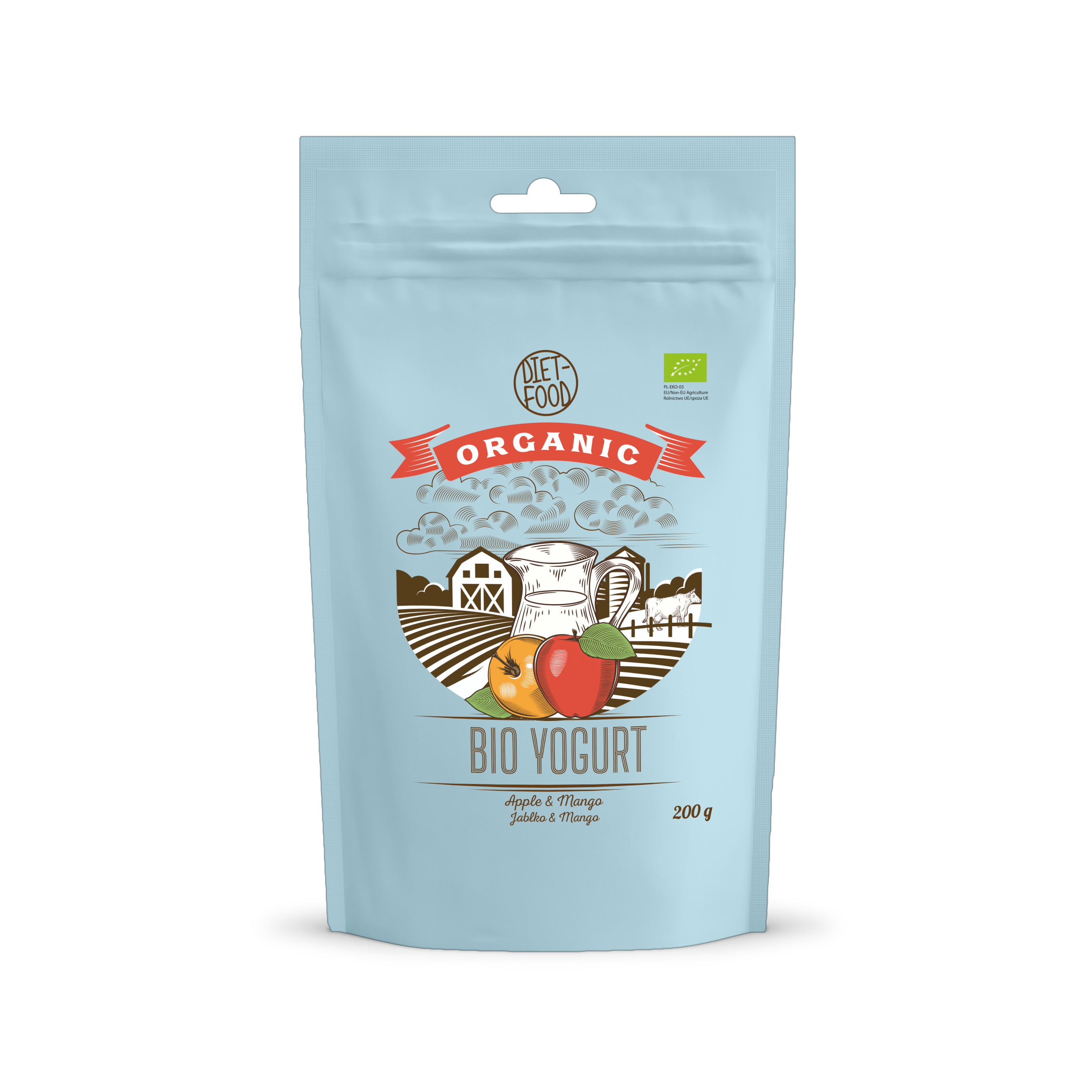 Bio yoghurt apple + mango - instant