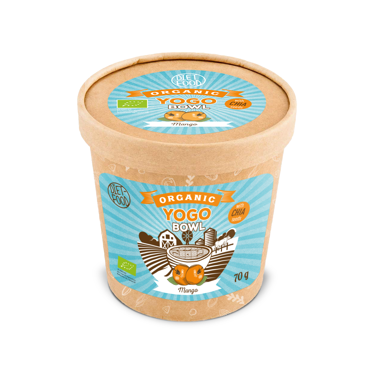 Bio yogo bowl with chia - mango - cup kraft