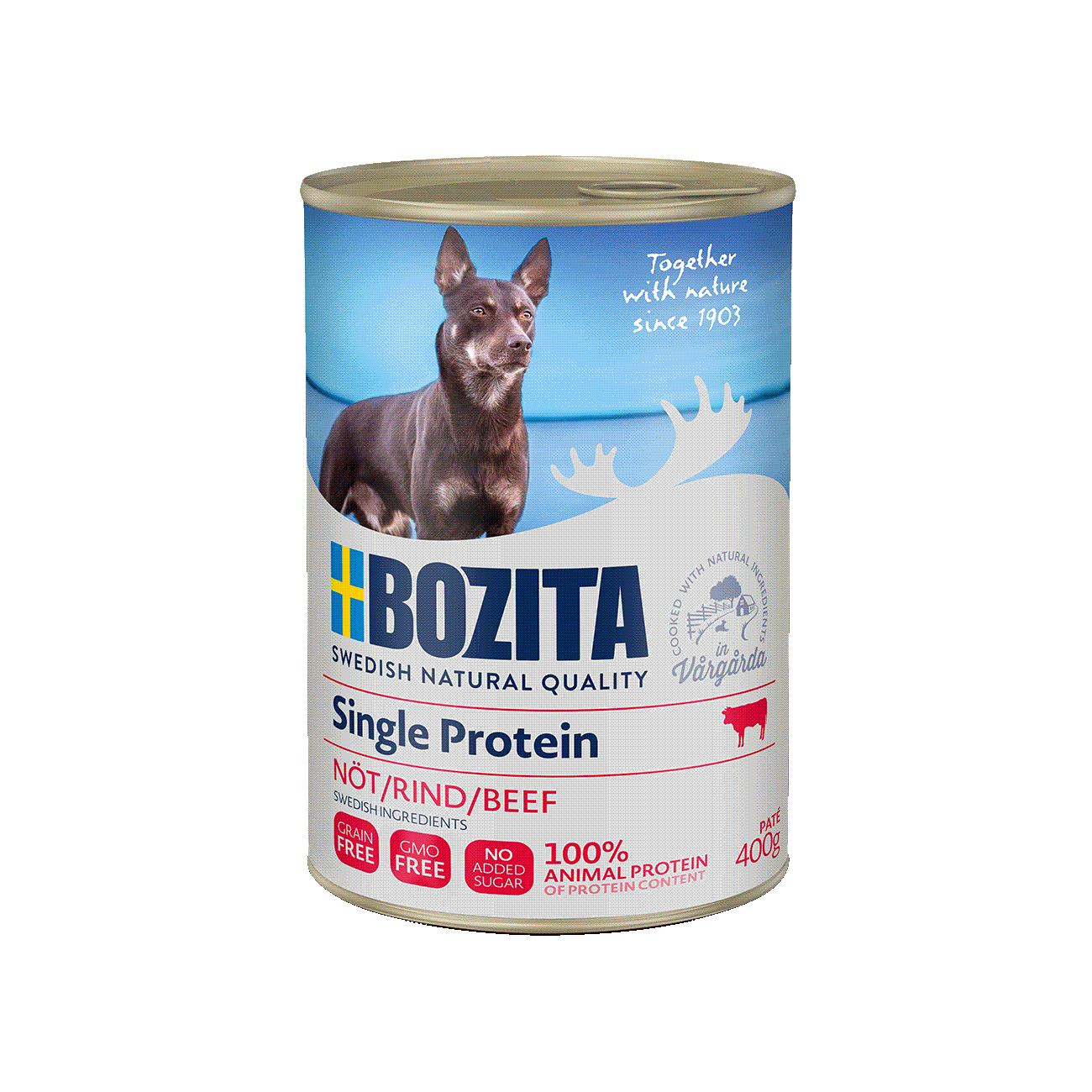 Bozita Purely - Patée Dinde Et Poulet Pour Chiot - 6 X 370 G - Sans Céréales
