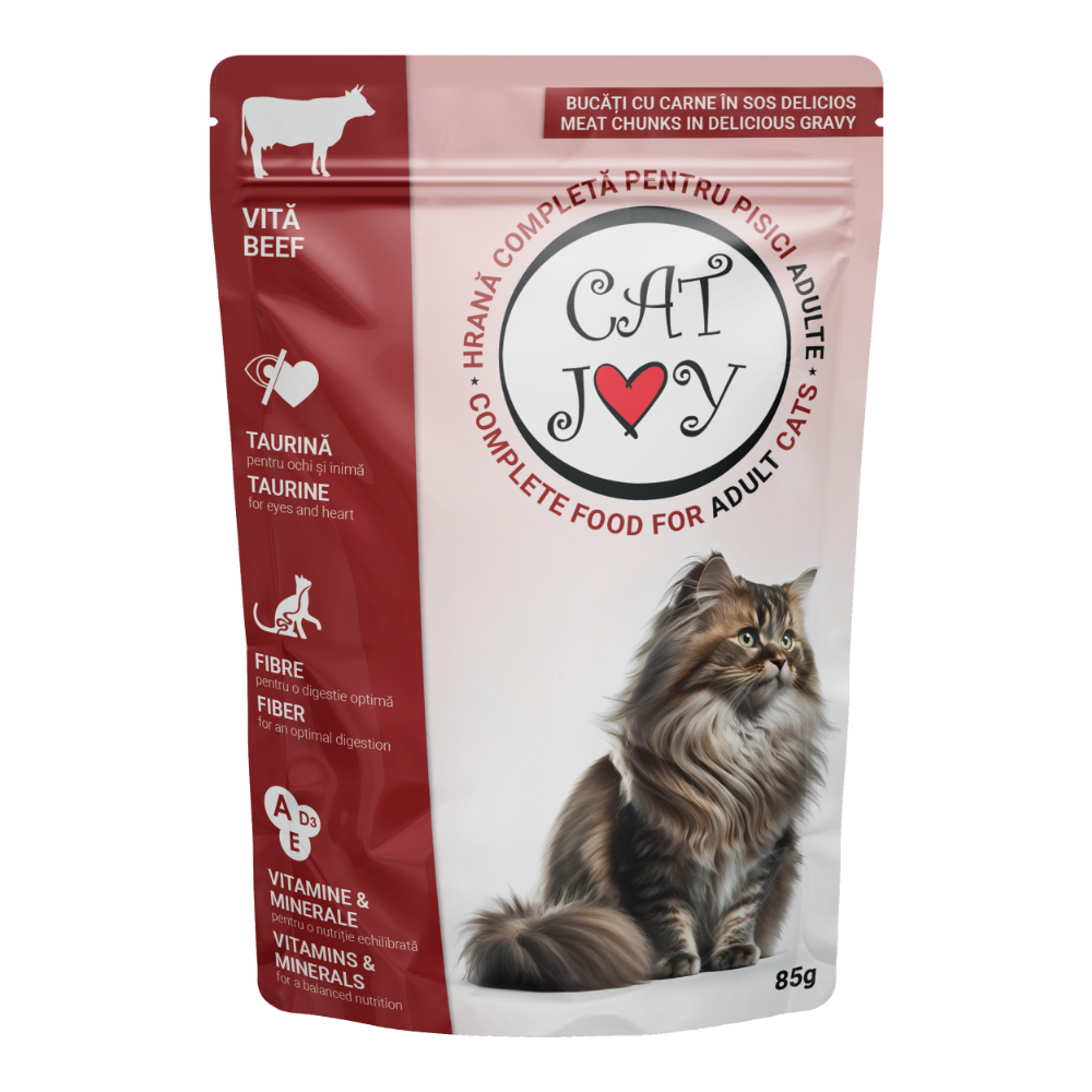 CAT JOY - Wet Food For Cats With Beef 85g