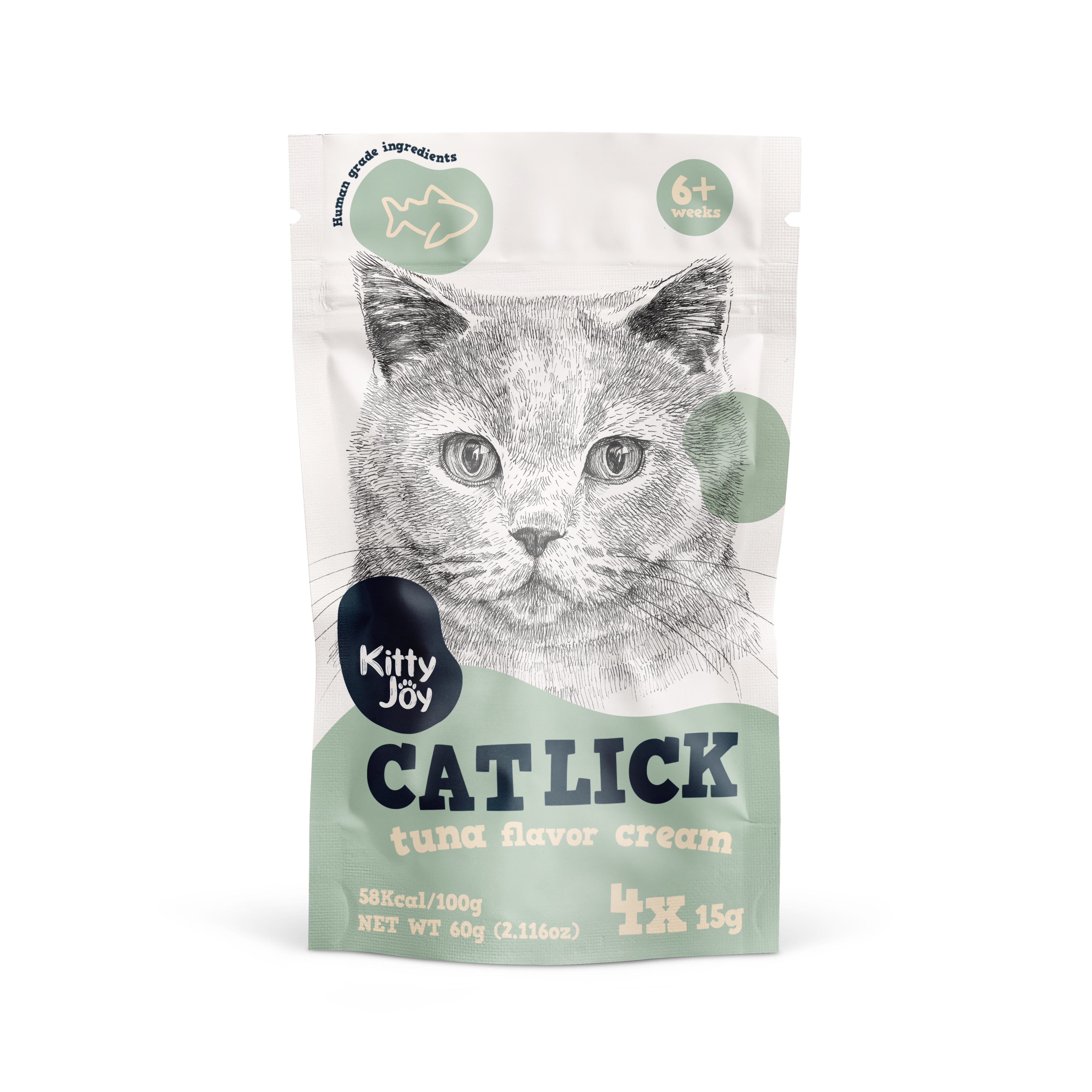 Cat Lick Tuna Flavor Cream Kitty Joy 60g (200)