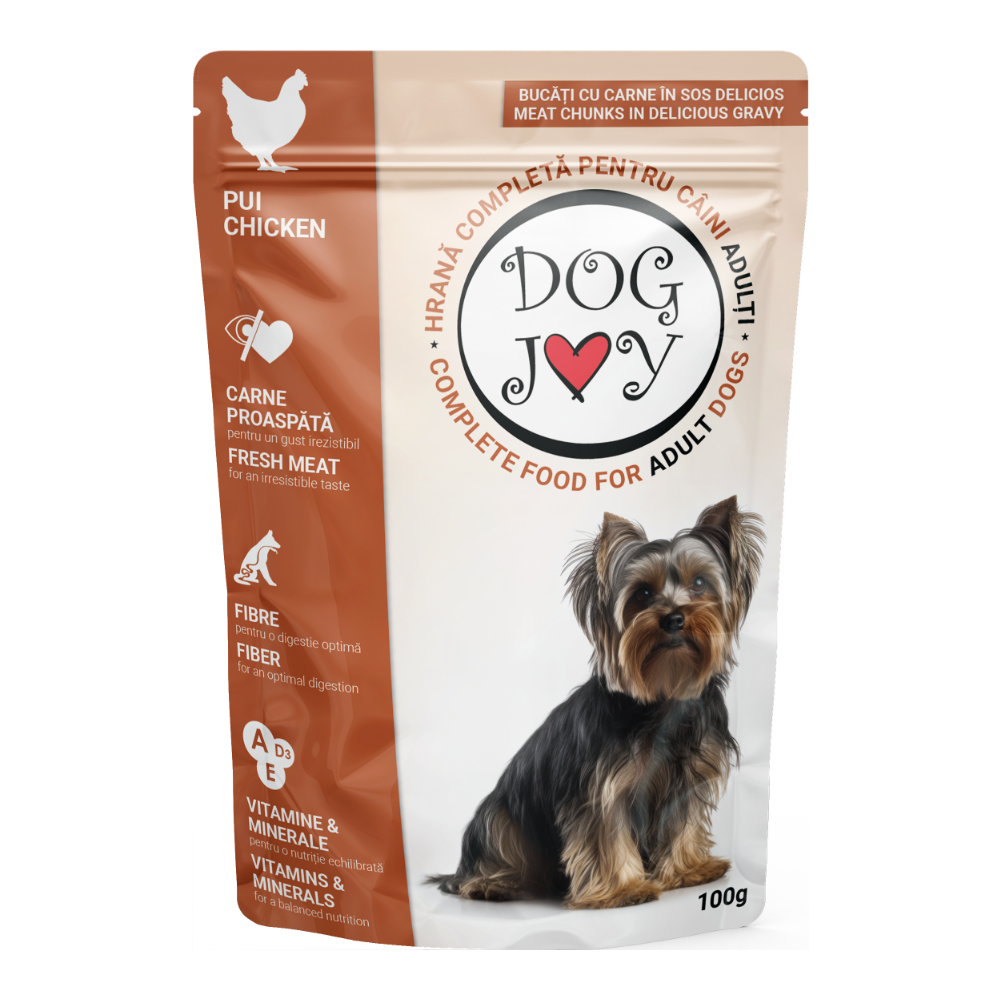 DOG JOY - Wet Food For Dogs With Chicken 100g