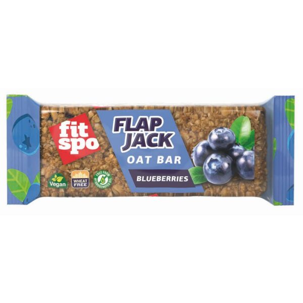 Energy Bar FitSpo Flapjack Blueberry, 80g