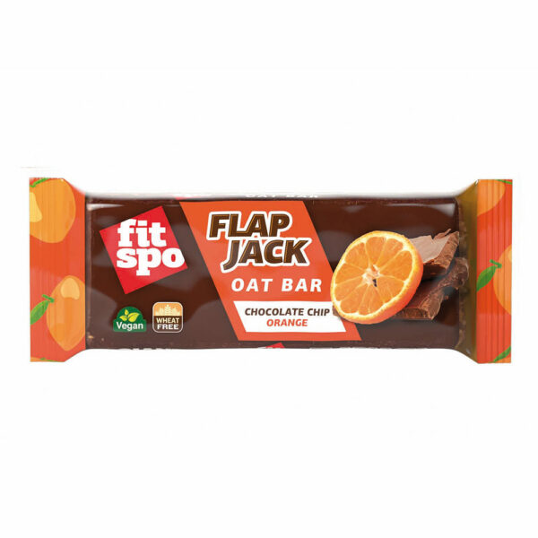 Energy Bar FitSpo Flapjack Chocolate Chip And Orange, 90g