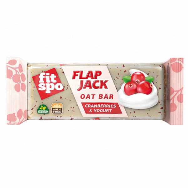 Energy Bar FitSpo FlapJack Cranberries And Yoghurt, 90g