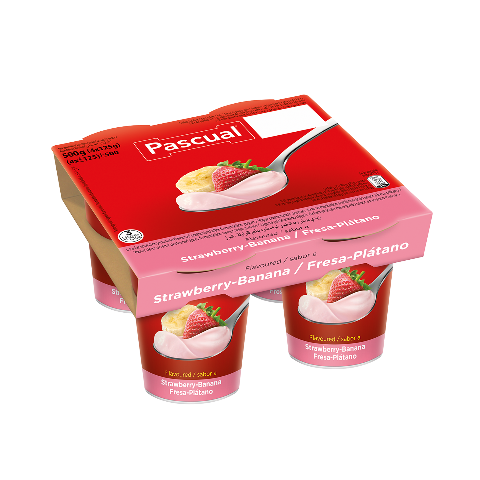 Flavoured Yoghurt Strawberry-Banana 120g