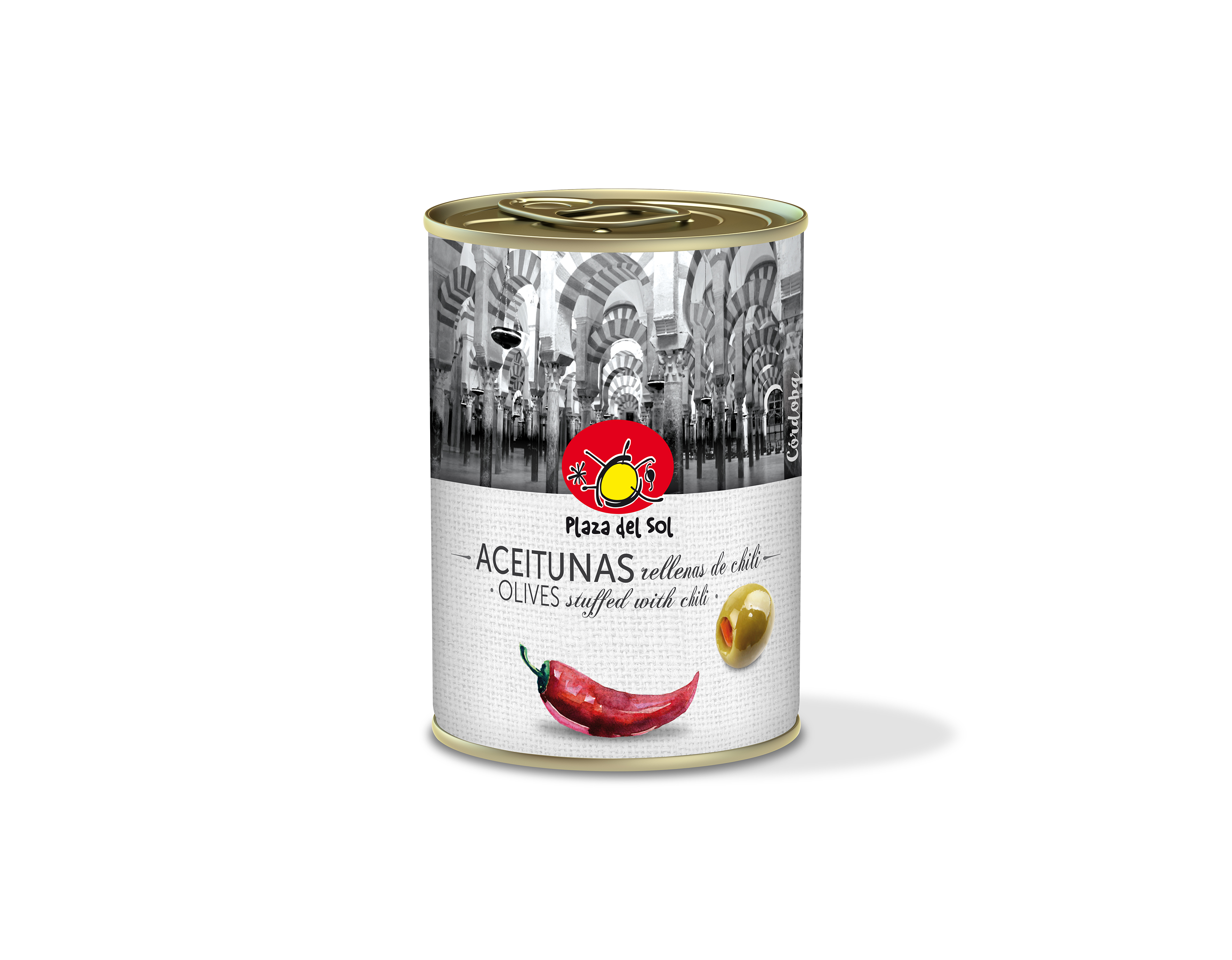 GREEN OLIVES STUFFED WITH CHILI PASTE