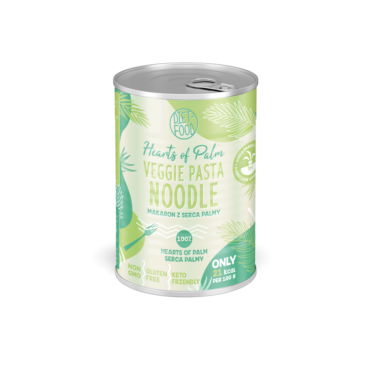 Hearts of palm - can Pasta noodle