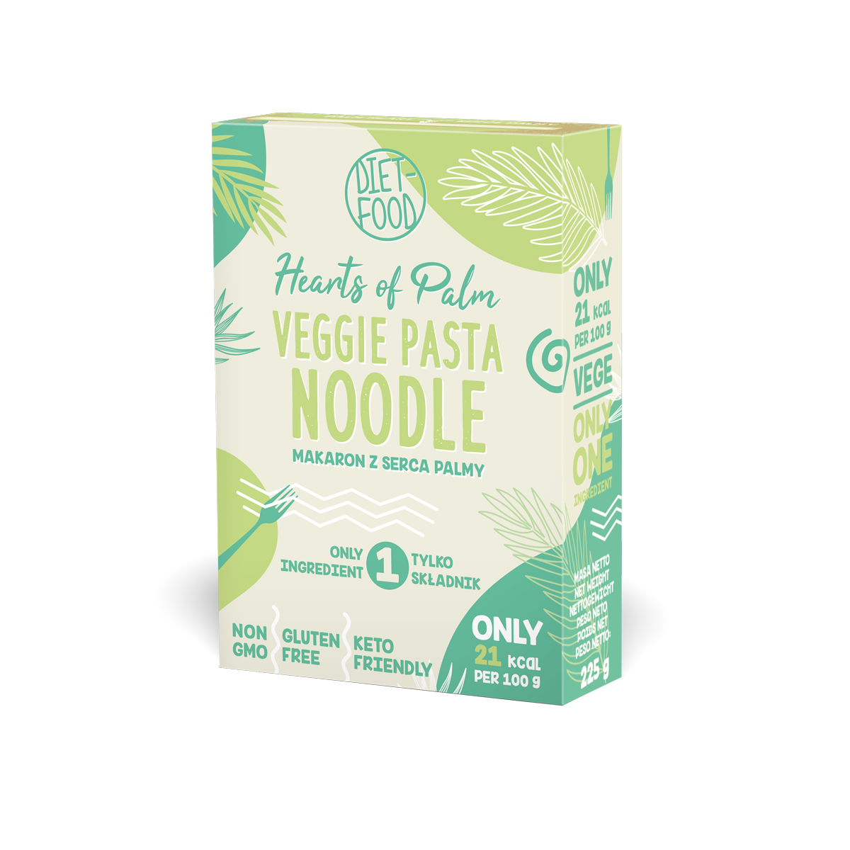 Hearts of palm - vaccum box Pasta noodle