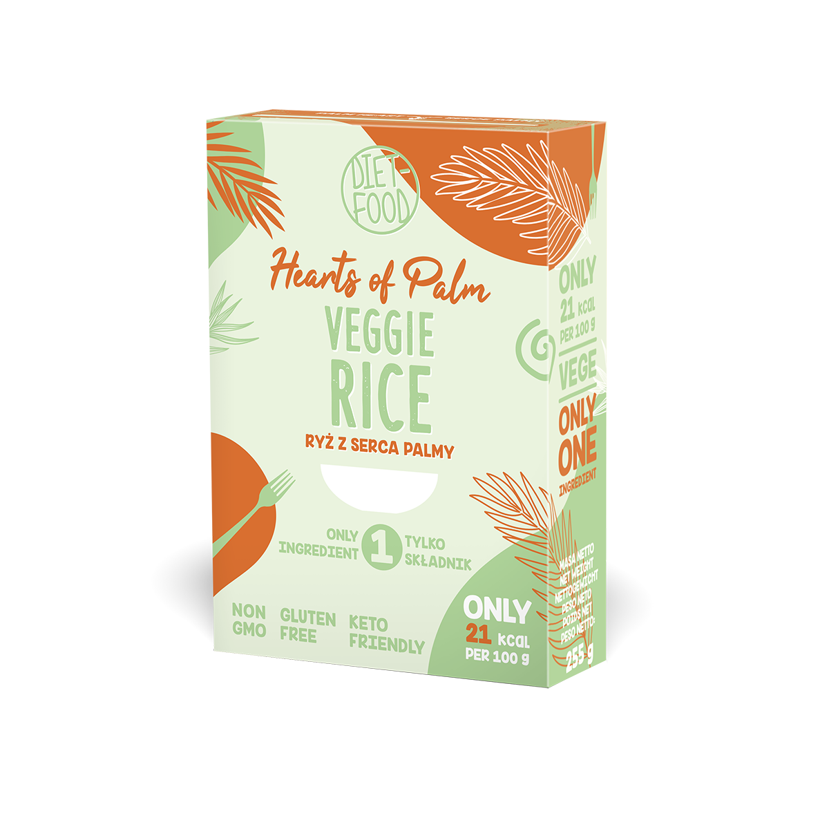 Hearts of palm - vaccum box Pasta rice