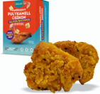 IQF Marinated, Breaded, Ready-baked Turkey Breast Strips In Cheese & Bacon Flavoured Breading, (55% Turkey Breast Meat)