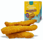 IQF Marinated, Breaded, Ready-baked Turkey Breast Strips,in Cornflakes Coating, (51% Turkey Breast Meat)