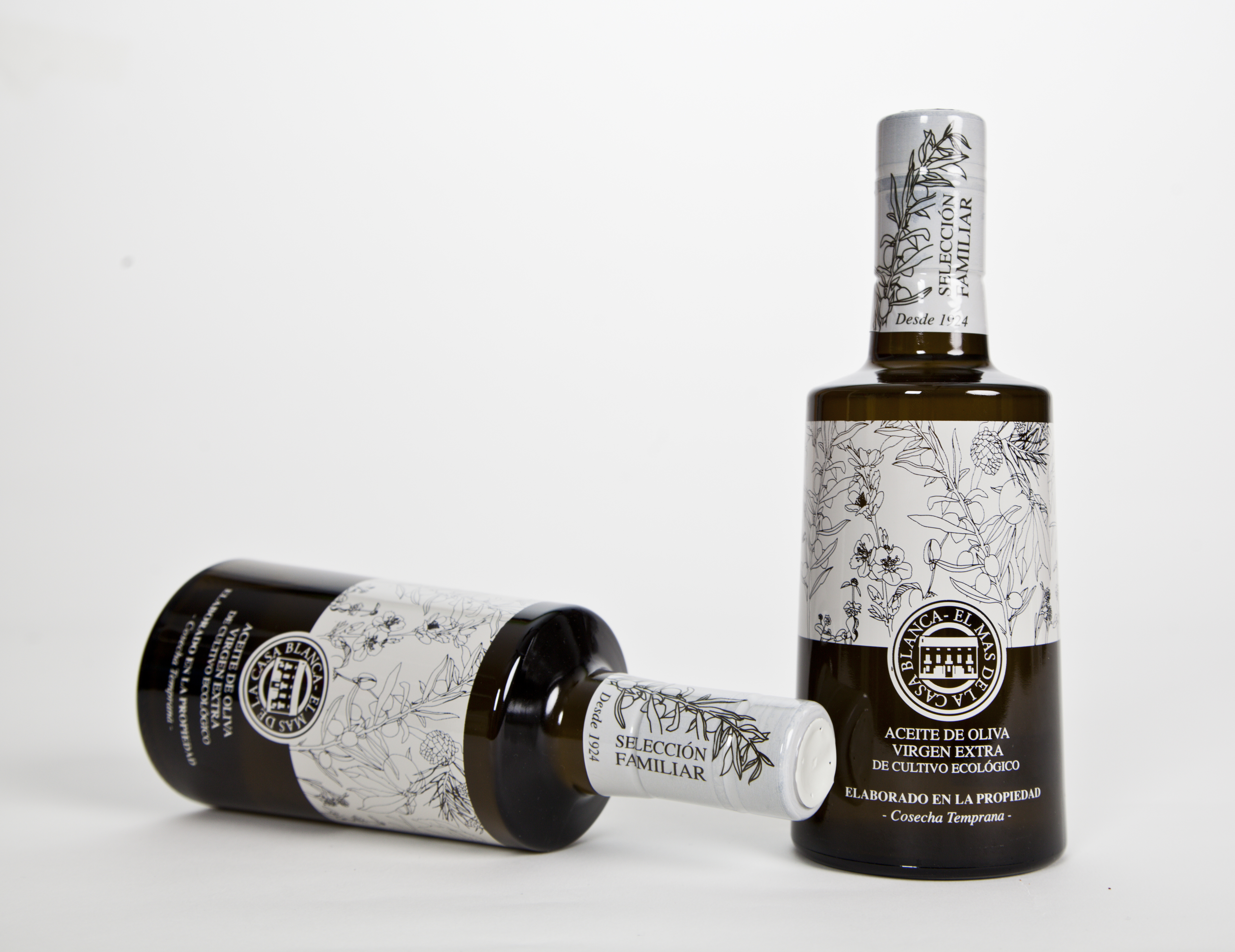 MAS DE LA CASA BLANCA ORGANIC EXTRA VIRGIN OLIVE OIL 500ML GLASS