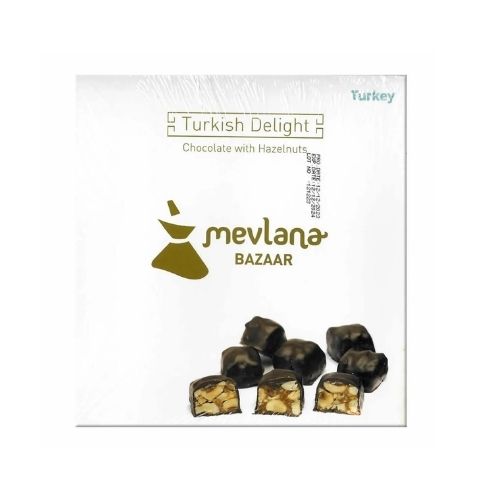 Mevlana Bazaar Chocolate And Hazelnut Turkish Delight 550 GR