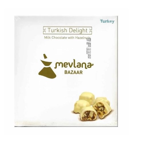 Mevlana Bazaar Milk Chocolate And Hazelnut Turkish Delight 550 GR