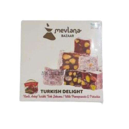 Mevlana Bazaar Pomegranate With Pistachio Turkish Delight 125 GR