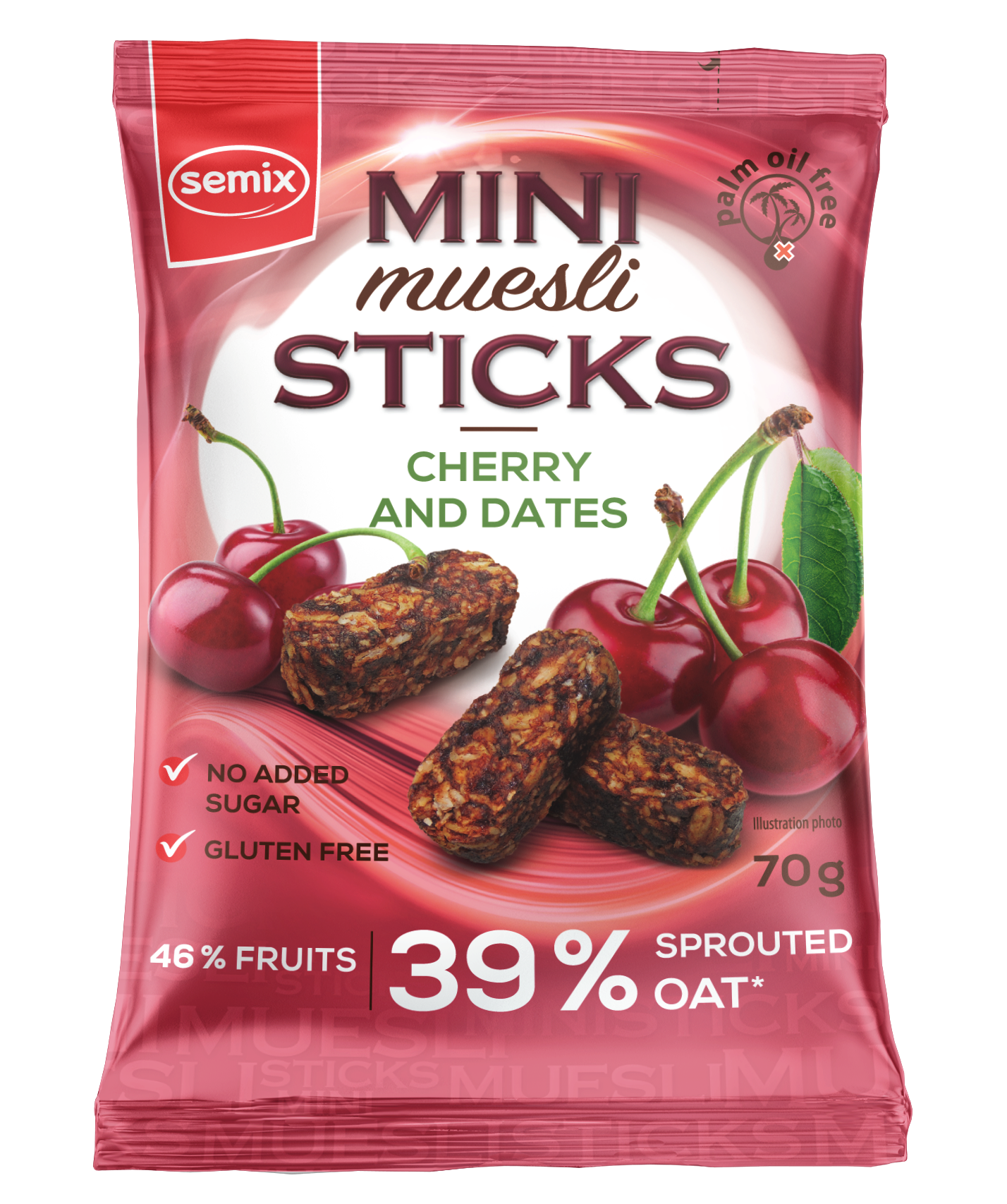 Mini Muesli Sticks With Cherry And Dates