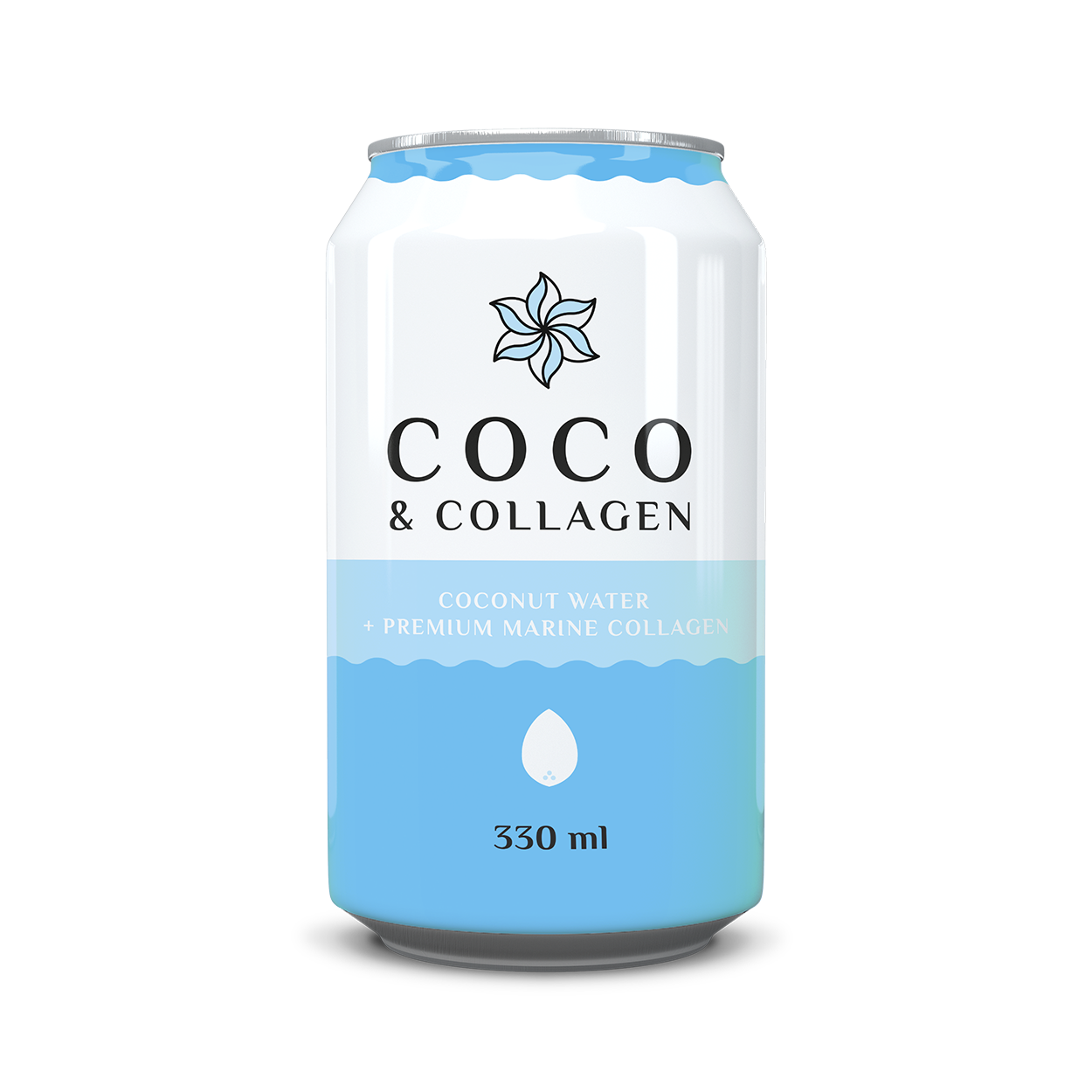 Natural coconut water with collagen