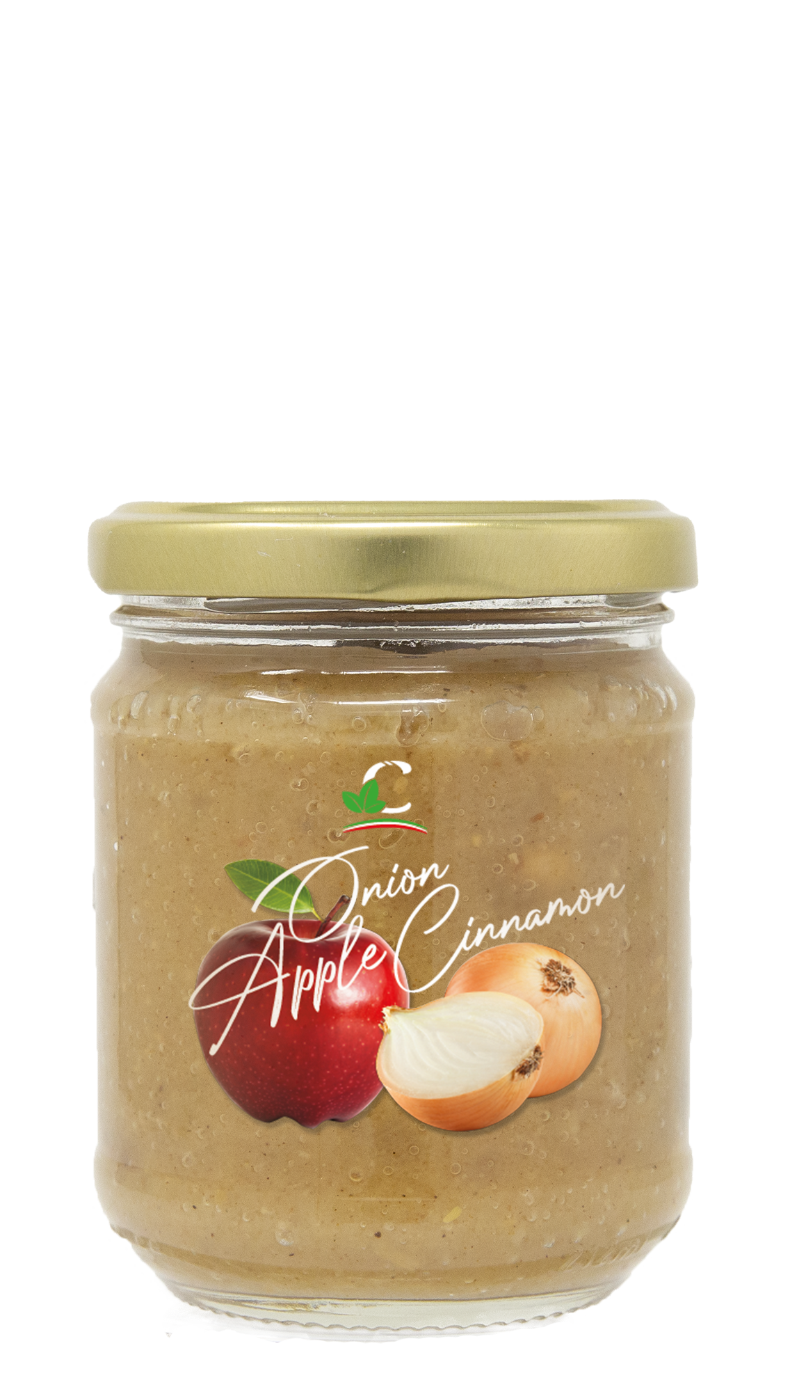 Onion, apple, cinnamon, raisin and pine nuts chutney