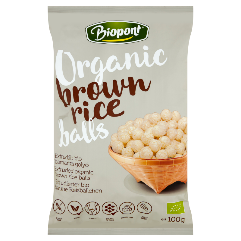 Organic Brown Rice Balls slightly salted